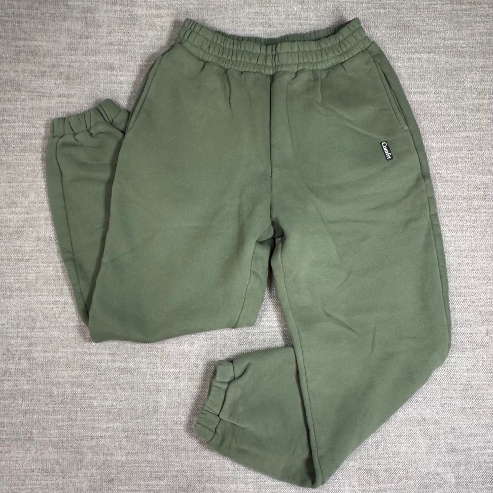 COMFRT Olive Green Sweatpants Joggers Unisex Medium Oversized Cozy Heavy
